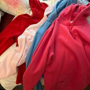 Russel sweatshirts ONLY LIGHT PINK AND LIGHT BLUE LEFT